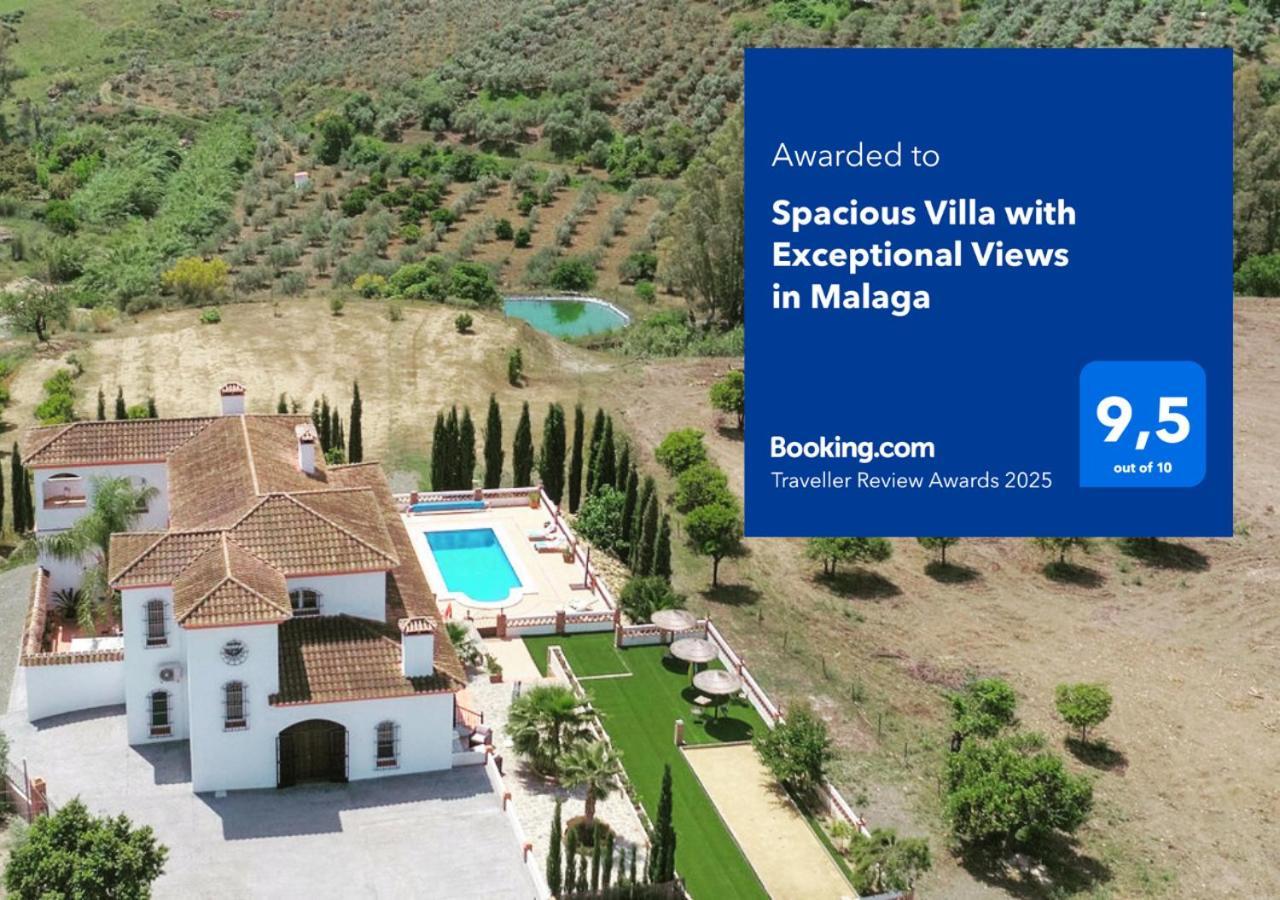Spacious Villa With Exceptional Views In Malaga Casarabonela Kültér fotó